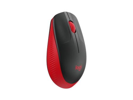 Ratón Inalámbrico Logitech M190/ Hasta 1000 DPI/ Rojo