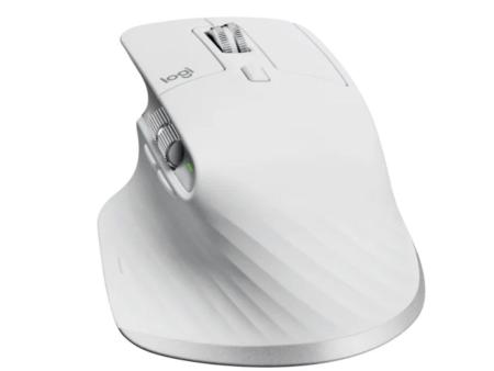 Ratón Ergonómico Inalámbrico por Bluetooth Logitech MX Master 3S/ Batería recargable/ Hasta 8000 DPI/ Gris Pálido