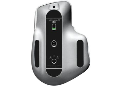 Ratón Ergonómico Inalámbrico por Bluetooth Logitech MX Master 3S/ Batería recargable/ Hasta 8000 DPI/ Gris Pálido