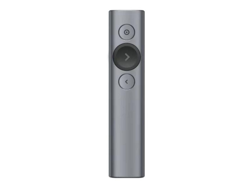 Presentador Inalámbrico por Bluetooth Logitech Spotlight Presentation Remote/ 2.4GHz/ Gris Pizarra