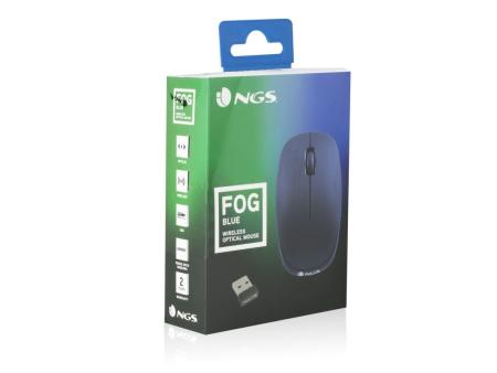 Ratón Inalámbrico NGS Fog/ Hasta 1000 DPI/ Azul