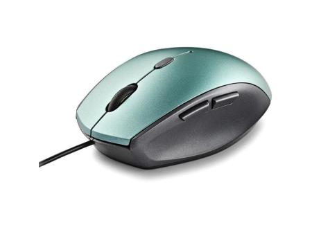 Ratón Ergonómico NGS Moth Ice/ Hasta 1600 DPI/ Verde Hielo