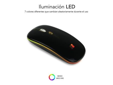 Ratón Inalámbrico por Bluetooth Subblim LED Dual Flat/ Batería recargable/ Hasta 1600 DPI