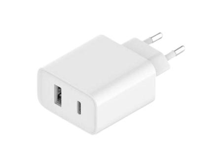 Cargador de Pared Xiaomi Mi 33W Wall Charger/ 1xUSB Tipo-C/ 1xUSB/ 33W