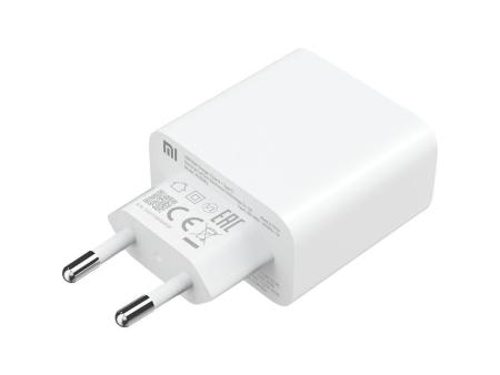 Cargador de Pared Xiaomi Mi 33W Wall Charger/ 1xUSB Tipo-C/ 1xUSB/ 33W