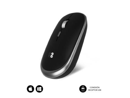 Ratón Mini Inalámbrico Subblim Wireless Mini/ Hasta 1600 DPI/ Gris Espacial