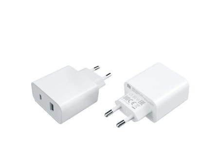 Cargador de Pared Xiaomi Mi 33W Wall Charger/ 1xUSB Tipo-C/ 1xUSB/ 33W