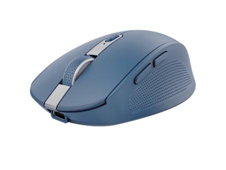 Ratón Inalámbrico por Bluetooth Trust Ozaa Compact Wireless/ Batería recargable/ Hasta 3200 DPI/ Azul