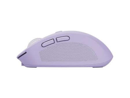 Ratón Inalámbrico por Bluetooth Trust Ozaa Compact Wireless/ Batería recargable/ Hasta 3200 DPI/ Morado