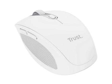 Ratón Inalámbrico por Bluetooth Trust Ozaa Compact Wireless/ Batería recargable/ Hasta 3200 DPI/ Blanco