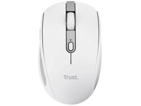 Ratón Inalámbrico por Bluetooth Trust Ozaa Compact Wireless/ Batería recargable/ Hasta 3200 DPI/ Blanco