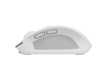 Ratón Inalámbrico por Bluetooth Trust Ozaa Compact Wireless/ Batería recargable/ Hasta 3200 DPI/ Blanco