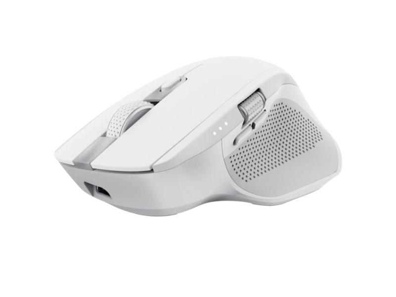 Ratón Inalámbrico por Bluetooth Trust Ozaa+/ Batería recargable/ Hasta 3200 DPI/ Blanco