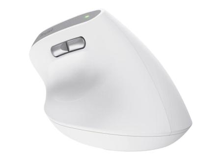 Ratón Ergonómico Inalámbrico Trust Bayo II/ Batería recargable/ Hasta 2400 DPI/ Blanco