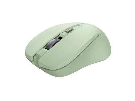 Ratón Inalámbrico Trust Mydo Silent Wireless/ Hasta 1800 DPI/ Verde