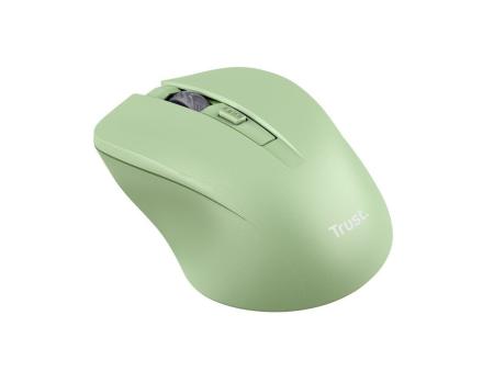 Ratón Inalámbrico Trust Mydo Silent Wireless/ Hasta 1800 DPI/ Verde