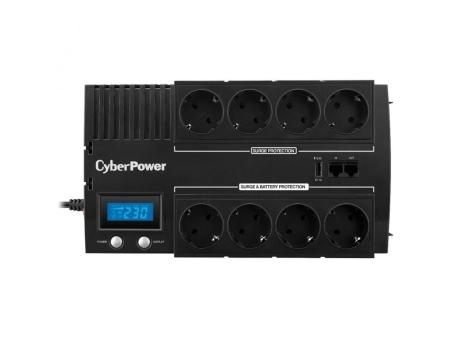 SAI Línea Interactiva Cyberpower BR1000ELCD/ 1000VA-600W/ 8 Salidas/ Formato Bloque