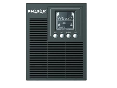 SAI Online Phasak 1000 VA Online LCD/ 1000VA-900W/ 3 Salidas/ Formato Torre