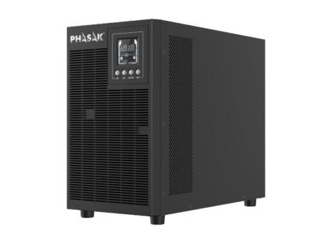 SAI Online Phasak 3000 VA Online LCD/ 3000VA-2700W/ 4 Salidas/ Formato Torre