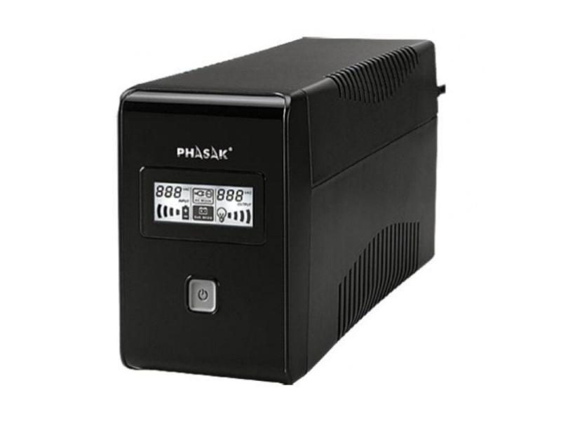 SAI Línea Interactiva Phasak 850 VA LCD Interactive/ 850VA/ 2 Salidas/ Formato Torre