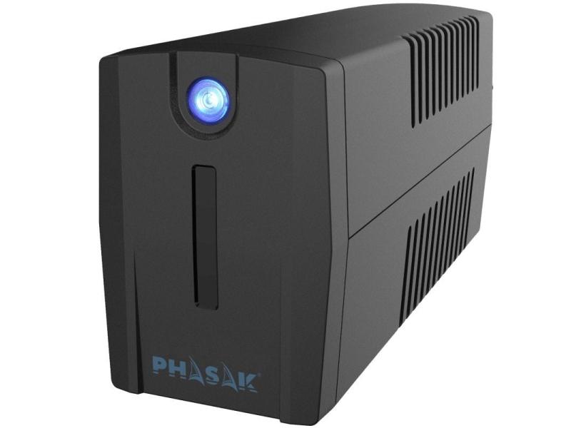 SAI Línea Interactiva Phasak Ottima 660 VA Interactive/ 660VA-360W/ 2 Salidas/ Formato Torre