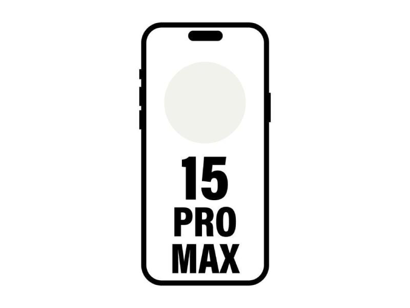 Smartphone Apple iPhone 15 Pro Max 256GB/ 6.7'/ 5G/ Titanio Blanco