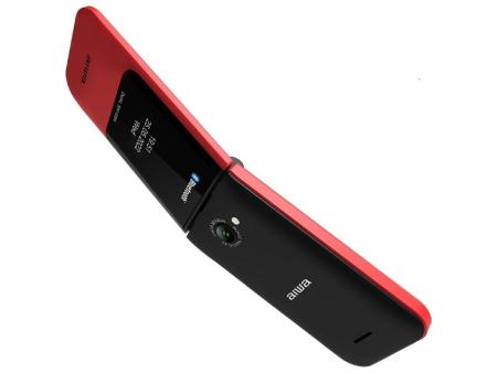 Teléfono Móvil Aiwa FP-24RD para Personas Mayores/ Rojo