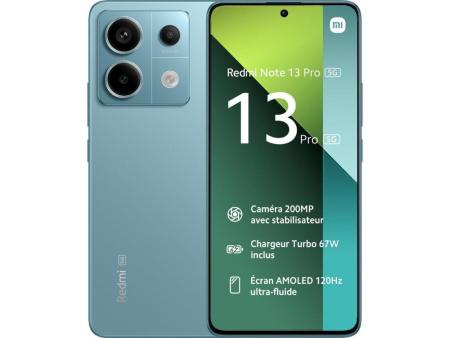 Smartphone Xiaomi Redmi Note 13 Pro NFC 8GB/ 256GB/ 6.67'/ 5G/ Verde Azulado