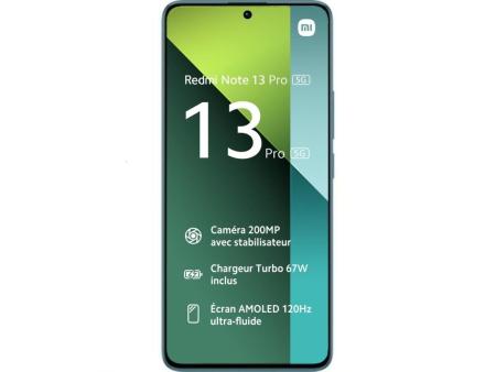 Smartphone Xiaomi Redmi Note 13 Pro NFC 8GB/ 256GB/ 6.67'/ 5G/ Verde Azulado