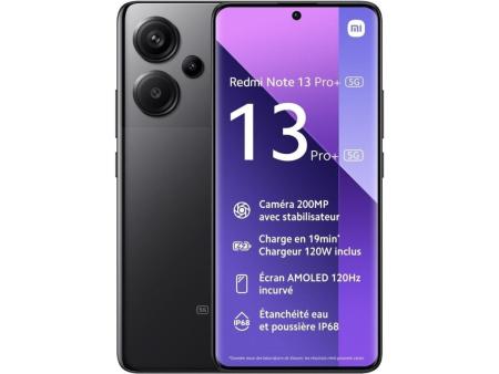 Smartphone Xiaomi Redmi Note 13 Pro+ NFC 8GB/ 256GB/ 6.67'/ 5G/ Negro