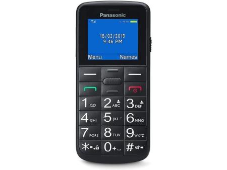 Teléfono Móvil Panasonic KX-TU110EXB para Personas Mayores/ Negro