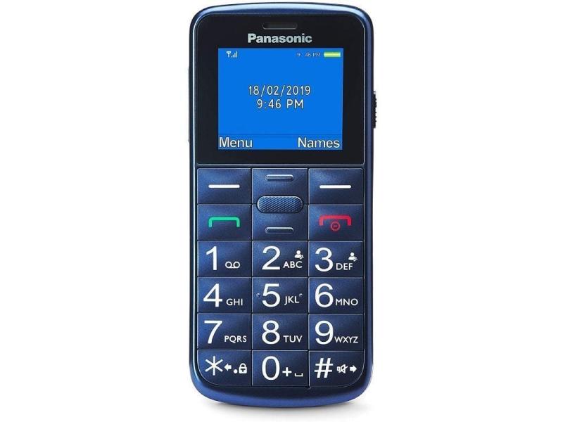 Teléfono Móvil Panasonic KX-TU110EXC para Personas Mayores/ Azul