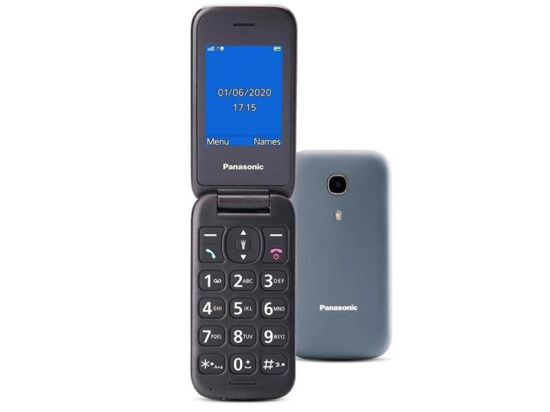 Teléfono Móvil Panasonic KX-TU400EXG para Personas Mayores/ Gris