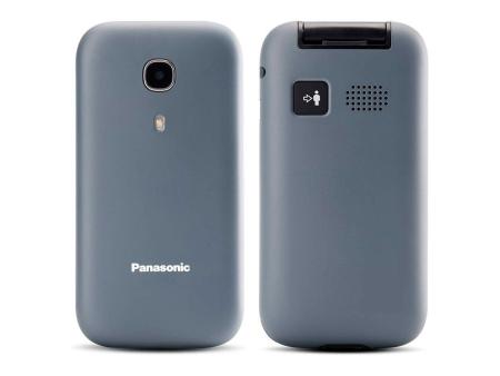 Teléfono Móvil Panasonic KX-TU400EXG para Personas Mayores/ Gris