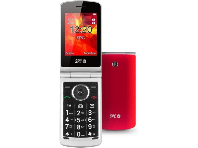 Teléfono Móvil SPC Opal para Personas Mayores/ Rojo