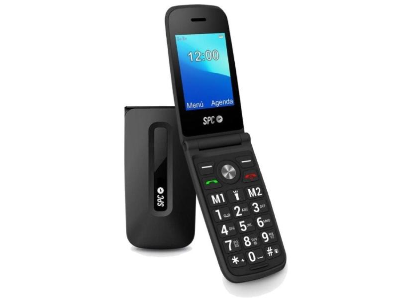 Teléfono Móvil SPC Titan para Personas Mayores/ Negro