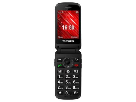 Teléfono Móvil Telefunken S430 para Personas Mayores/ Negro