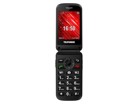 Teléfono Móvil Telefunken S430 para Personas Mayores/ Rojo