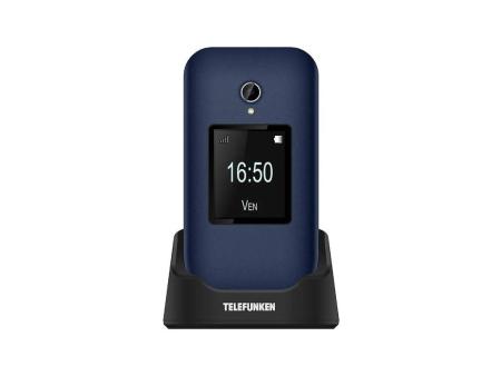 Teléfono Móvil Telefunken S460 para Personas Mayores/ Azul