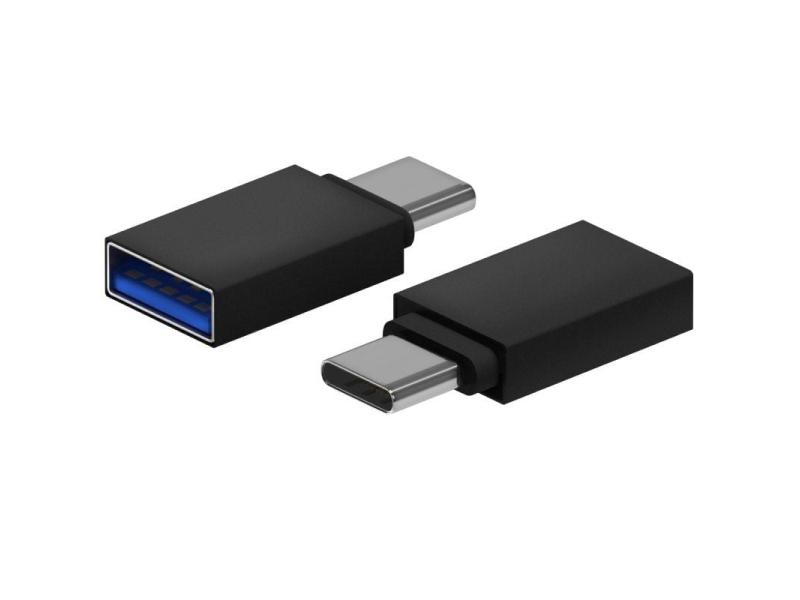 Adaptador USB 3.2 Aisens A108-0717/ USB Hembra - USB Tipo-C Macho/ Negro