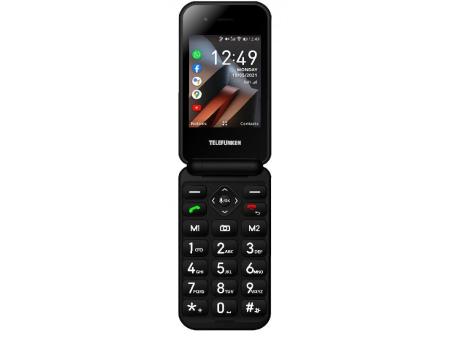 Teléfono Móvil Telefunken S740 para Personas Mayores/ Negro