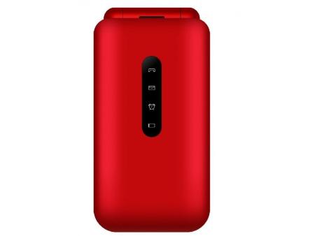 Teléfono Móvil Telefunken S740 para Personas Mayores/ Rojo