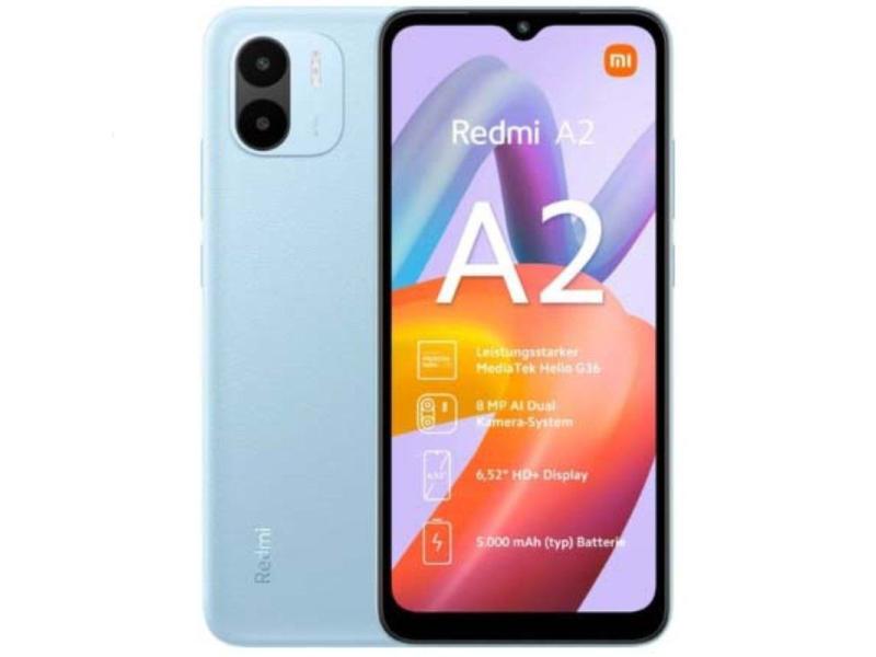 Smartphone Xiaomi Redmi A2 3GB/ 64GB/ 6.52'/ Azul Claro