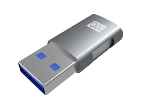 Adaptador USB 3.2 GEN2 Aisens A108-0655/ USB Tipo-C Hembra - USB Macho