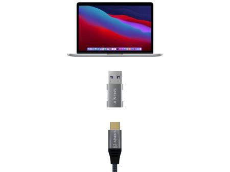 Adaptador USB 3.2 GEN2 Aisens A108-0655/ USB Tipo-C Hembra - USB Macho