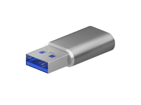 Adaptador USB 3.2 GEN2 Aisens A108-0677/ USB Tipo-C Hembra - USB Macho