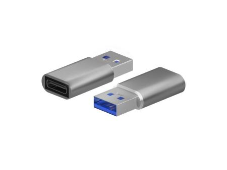 Adaptador USB 3.2 GEN2 Aisens A108-0677/ USB Tipo-C Hembra - USB Macho