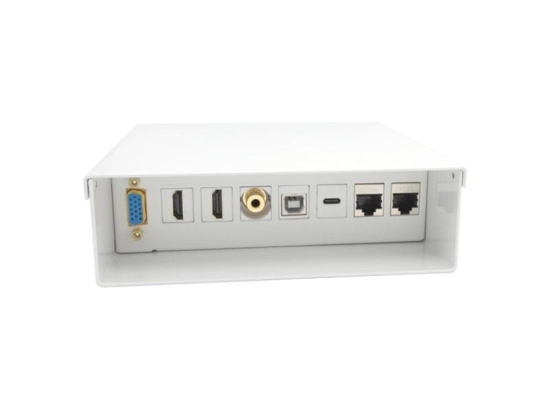 Caja de Conexiones Aisens A127-0720/ VGA - 2x HDMI - Jack 3.5 - USB Tipo-C - USB - 2x RJ45