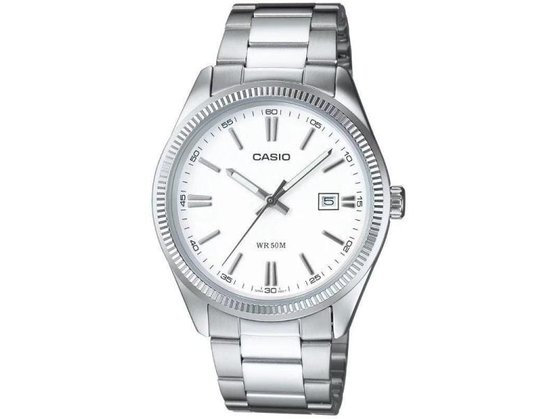 Reloj Analógico Casio Collection Women LTP-1302PD-7A1VEG/ 44mm/ Plata y Blanco