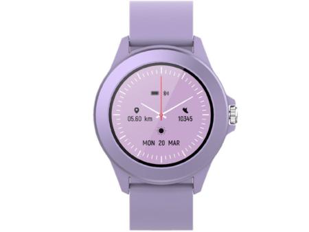 Smartwatch Forever Colorum CW-300/ Notificaciones/ Frecuencia Cardíaca/ Purpura